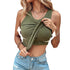 Round Neck Vest With Bra Summer Solid Color Bottom Sleeveless Top Womens Clothing - Swefashionstore