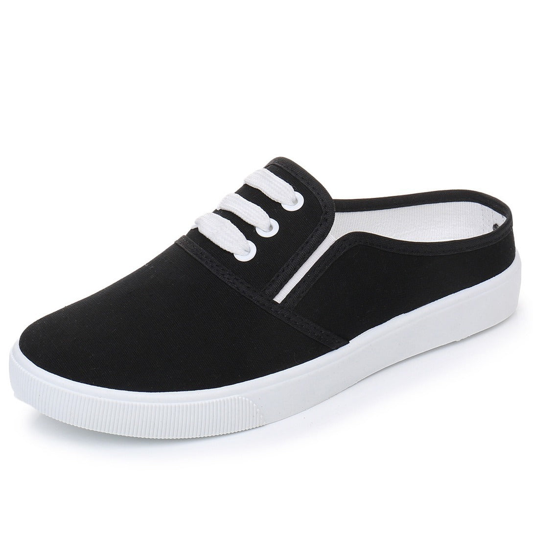 Slip-on Canvas Shoes Flat Women - Swefashionstore