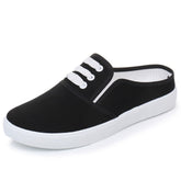 Slip-on Canvas Shoes Flat Women - Swefashionstore