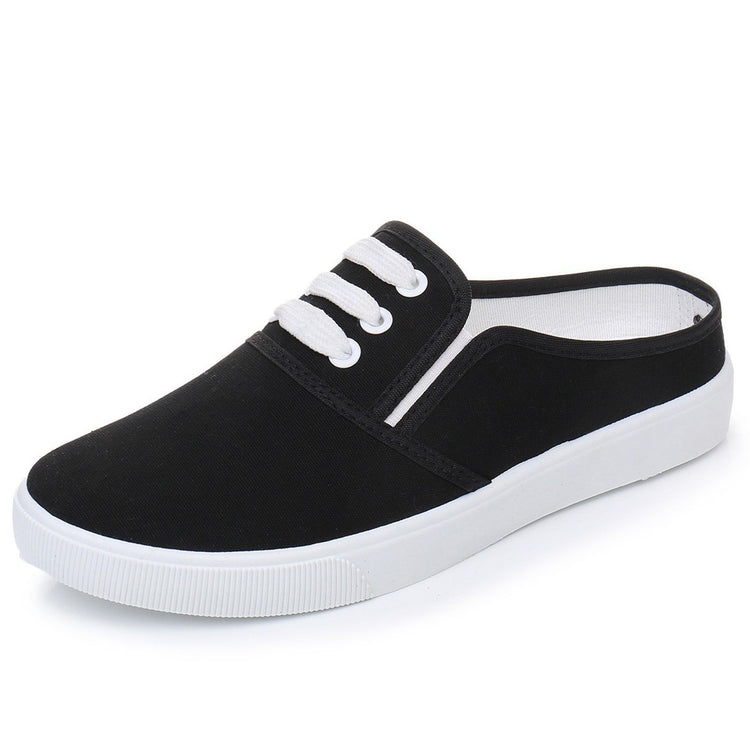 Slip-on Canvas Shoes Flat Women - Swefashionstore