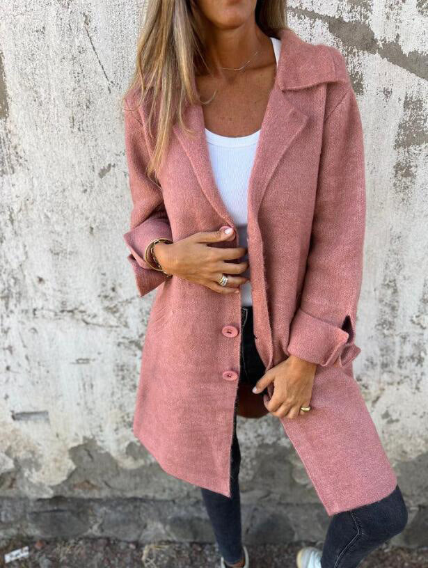 Cardigan With Pockets Outwear Coat Womens Clothing