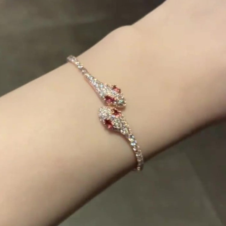 Red Spirit Snake Super  Micro Inlaid Zircon Bracelet - Swefashionstore