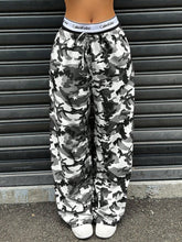 Camouflage Fashionable Slim High Waist Straight Trousers - Swefashionstore