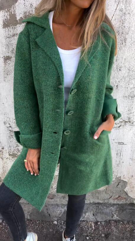 Cardigan With Pockets Outwear Coat Womens Clothing