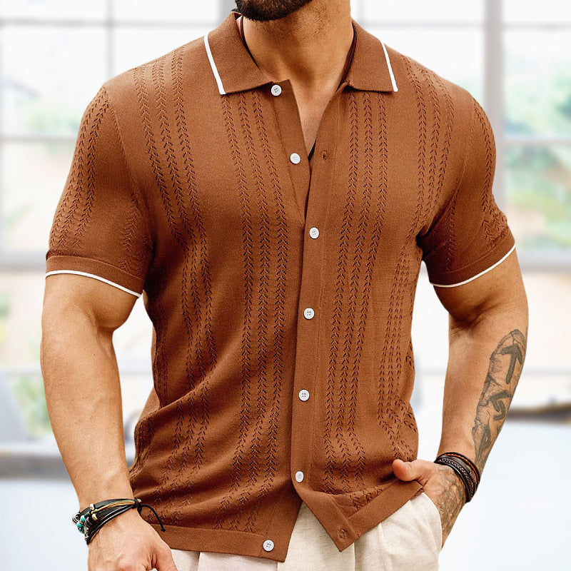 Short-sleeved Polo Shirt - Swefashionstore