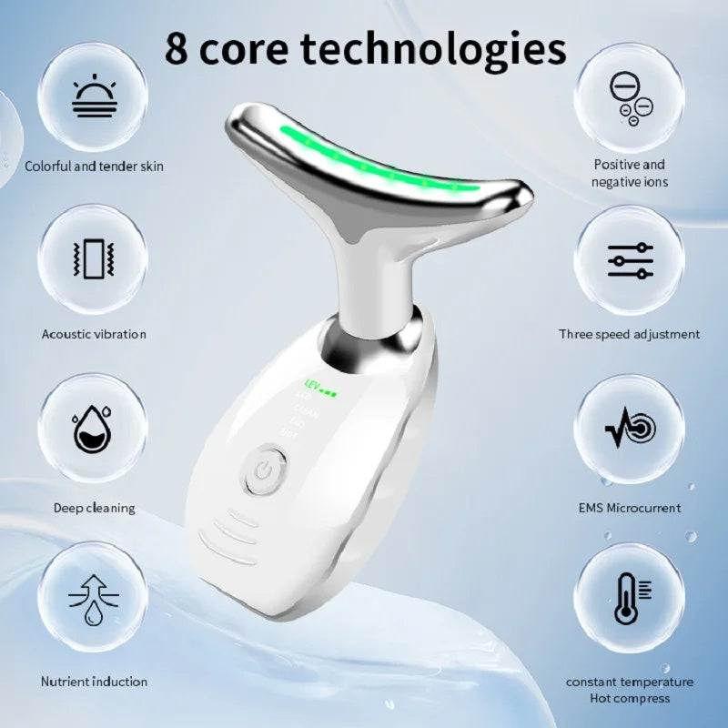 Beauty Device Colorful LED Photon Skin Lifting Massager