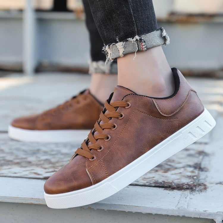 Lace-up Flat Shoes Men&