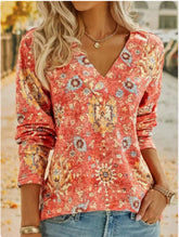 Bohemian Printed Long Sleeve T-Shirt Summer Fashion - Swefashionstore