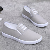 Slip-on Canvas Shoes Flat Women - Swefashionstore