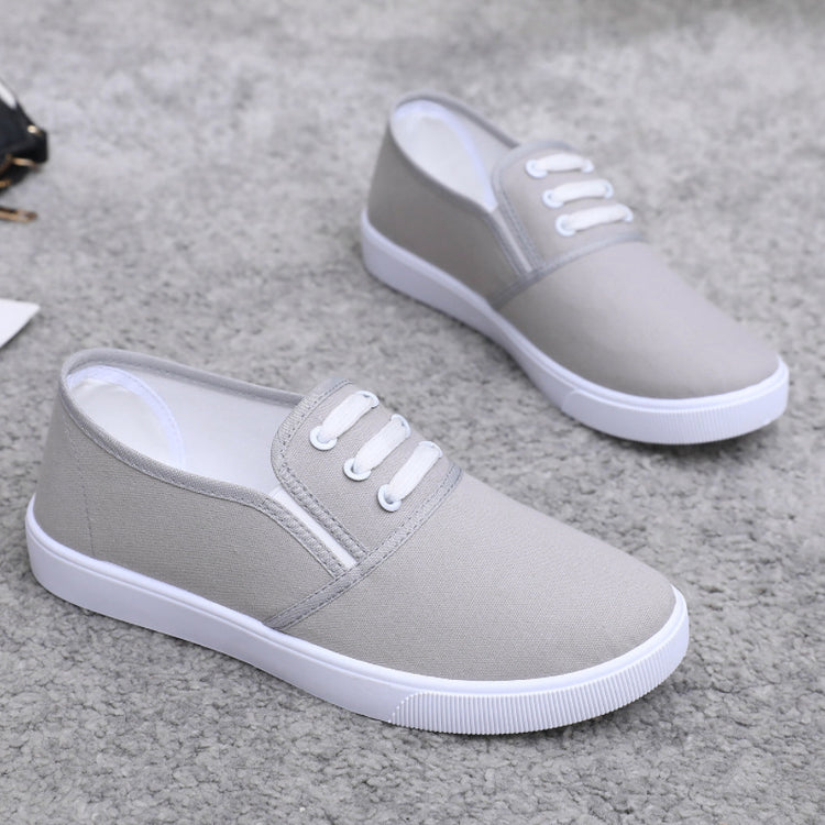 Slip-on Canvas Shoes Flat Women - Swefashionstore