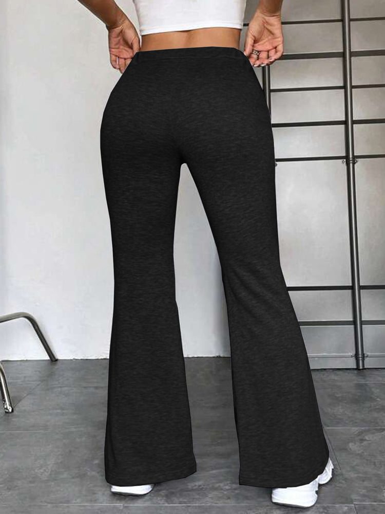 Europea Stitching Yoga Exercise Pants Outdoor Casual Flared Pants - Swefashionstore