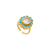 Retro Affordable Luxury Elegant Turquoise High-grade All-match Small Ring - Swefashionstore
