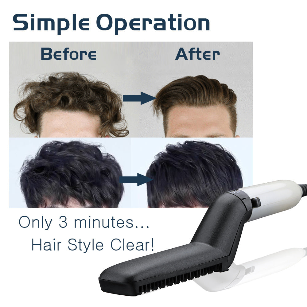 Electric Hair Straightener Brush, Men Quick Beard Straightener Style Comb