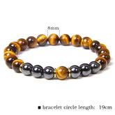 TIGER Eye Stone Bracelet Natural SMOOTH Bracelet - Swefashionstore