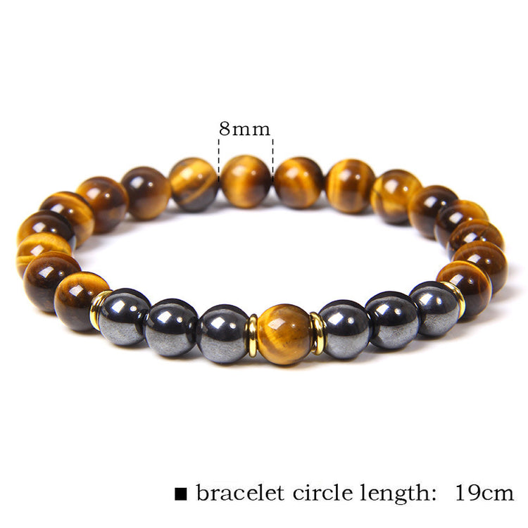 TIGER Eye Stone Bracelet Natural SMOOTH Bracelet - Swefashionstore