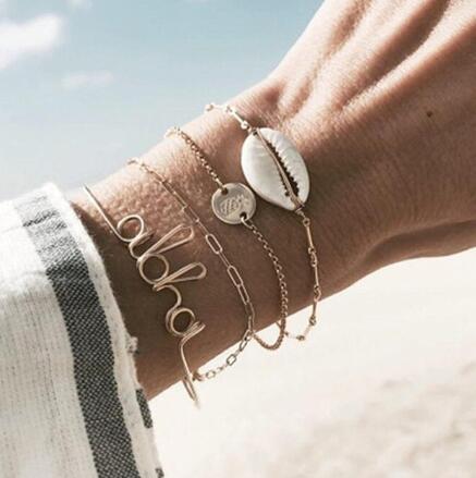 BESTSELLER PERLENKETTE Armband SET Fußkettchen
