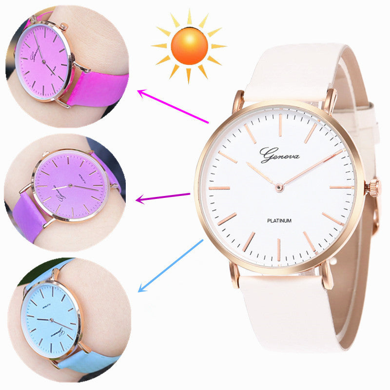 Simple Scale Temperature-sensitive Color-changing Watch - Swefashionstore