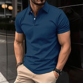 Summer Short Sleeve Polo Shirt - Swefashionstore