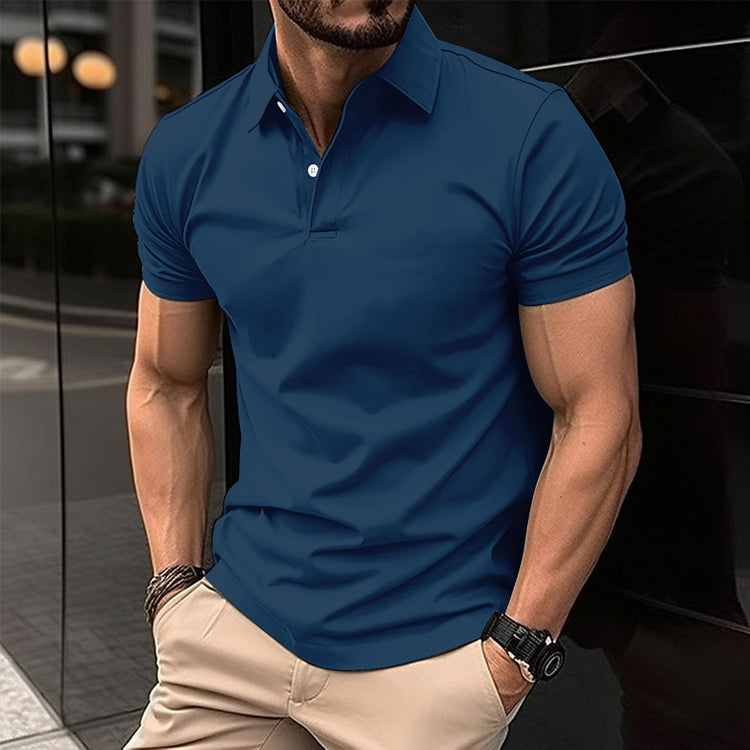 Summer Short Sleeve Polo Shirt - Swefashionstore
