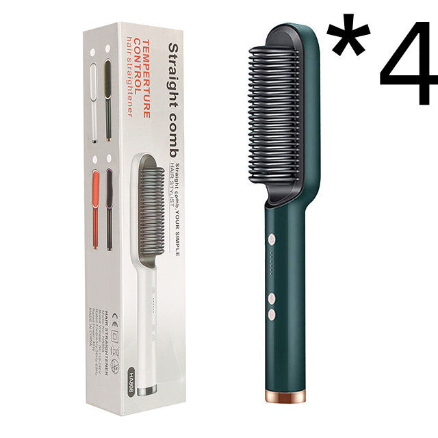 Hot Electric Hair Straightener And CurlingBrush