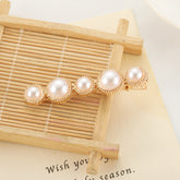 Slip-on Pearl Bow Hair Clip - Swefashionstore