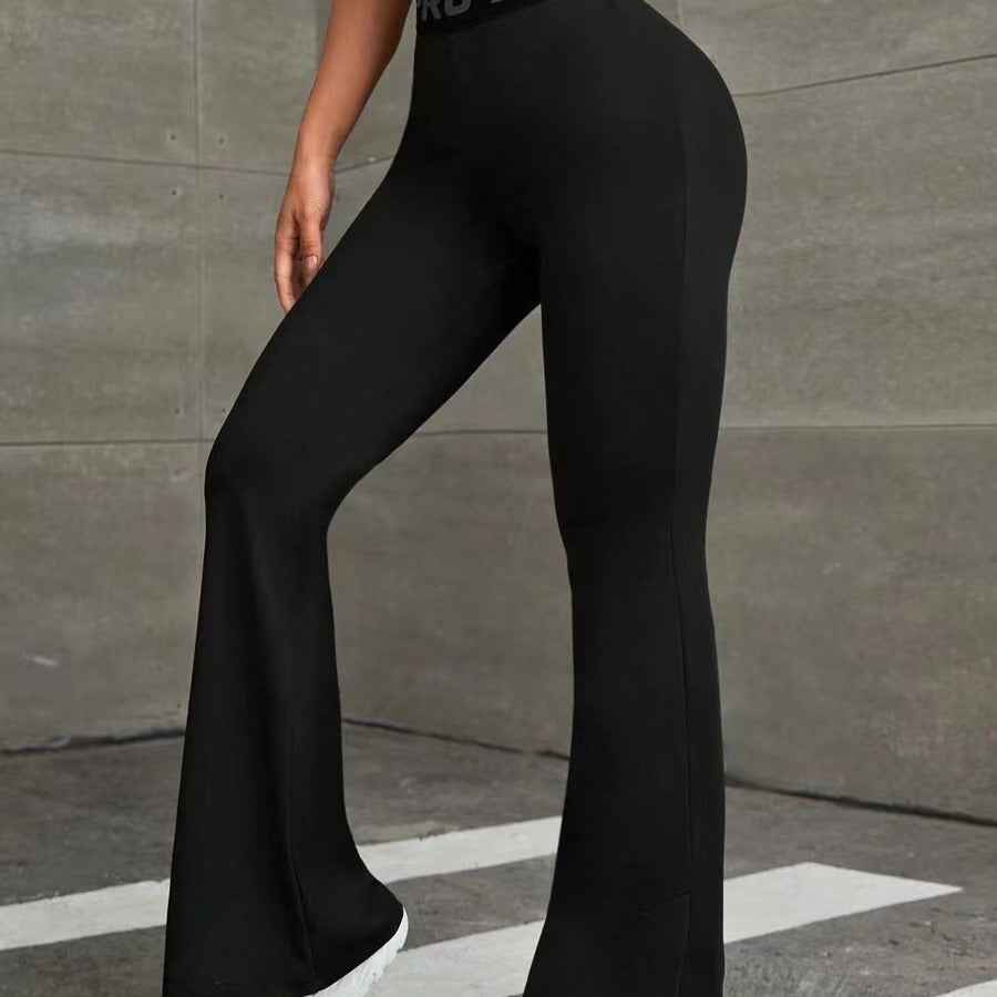 High Waist Flared Hip Raise Slimming Belly Contracting Wide Leg Pants