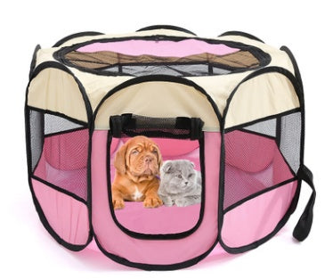 Fast folding octagonal pet fence Great for outdoor dogs