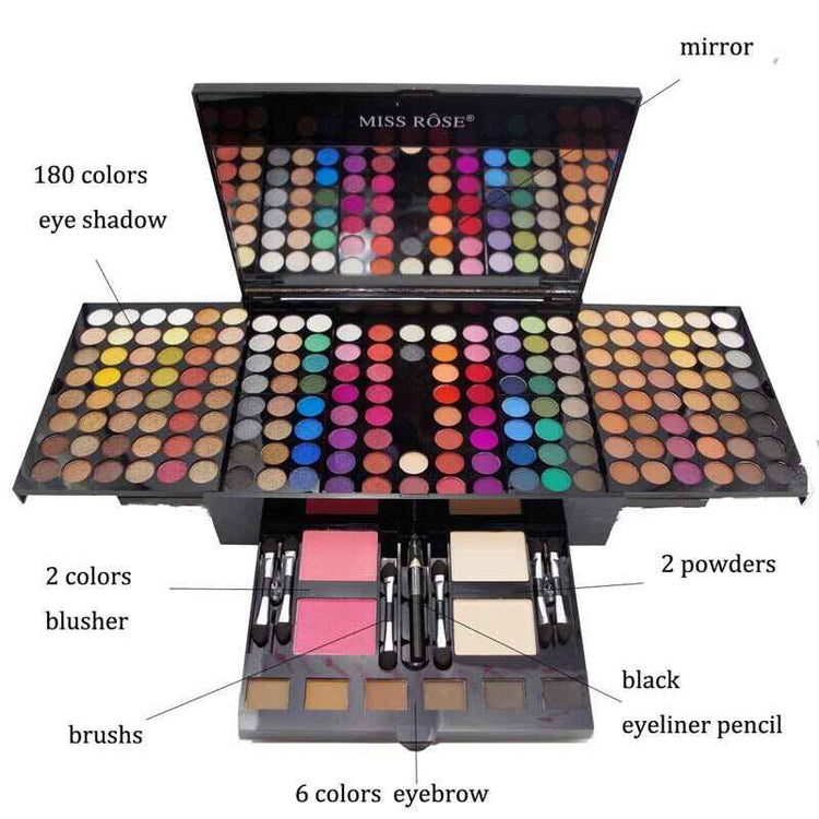 180 Colors Eyes Shadow Blush Set - Ultimate Blush Set for Stunning Makeup Looks - Swefashionstore