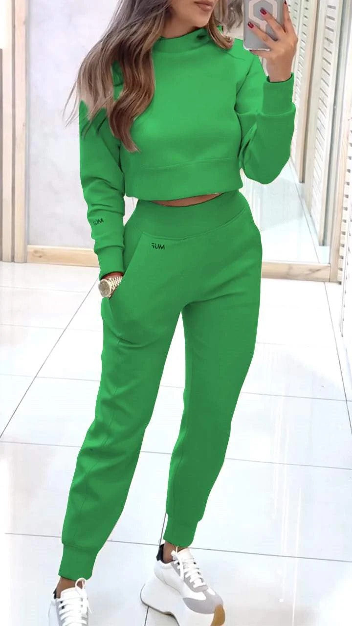 Sports Suit Fashion Long-sleeves Top And Slim Trousers - Swefashionstore