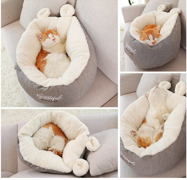 Pet Dog Bed Warming Soft Sleeping Bag Cushion Puppy Kennel - Swefashionstore