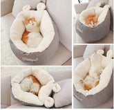 Pet Dog Bed Warming Soft Sleeping Bag Cushion Puppy Kennel - Swefashionstore