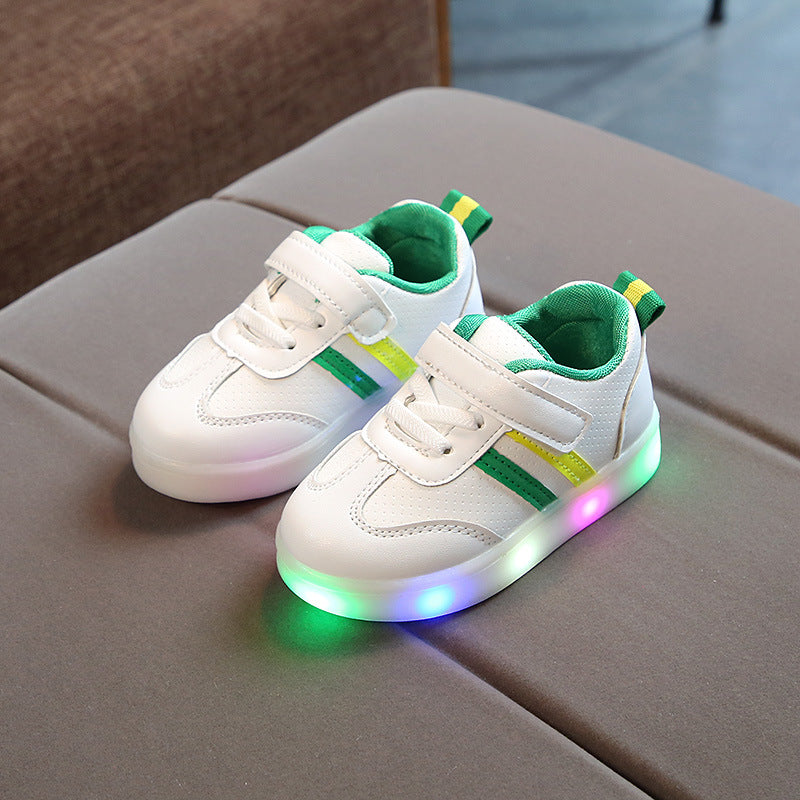 Kimmy White LED Sneakers Shoes - Swefashionstore