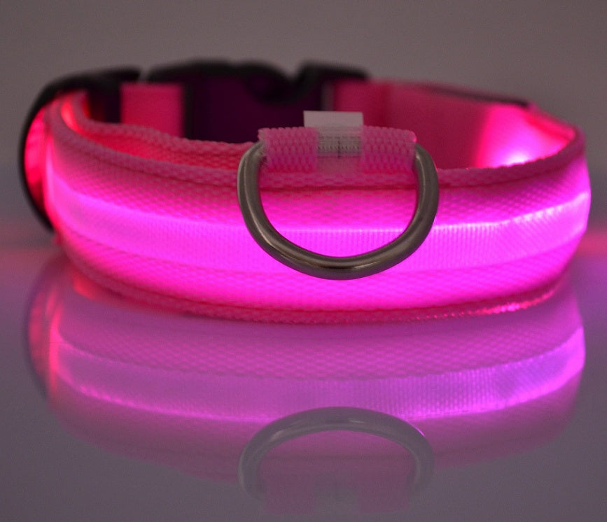 Nylon LED Pet Dog Luminous Collar - Swefashionstore