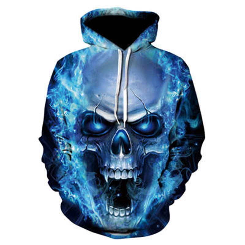 All kinds of fancy scary skull print hoodies - Swefashionstore