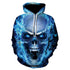 All kinds of fancy scary skull print hoodies - Swefashionstore