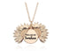 Sunflower Double Lettering Necklace - Swefashionstore
