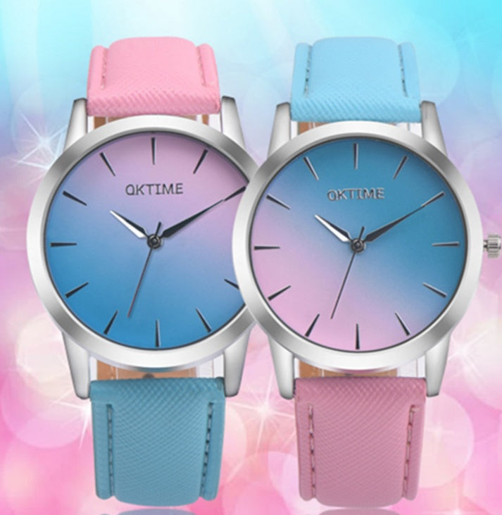 RETRO Regenbogen Design Uhr ANALOG Quarz Uhr