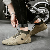 Fleece-lined Handmade Cotton Shoes Men - Swefashionstore