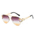 Rimless Leopard Head Sunglasses Women Men&