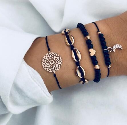 BESTSELLER PERLENKETTE Armband SET Fußkettchen