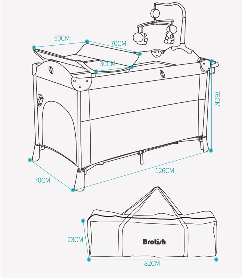BESTSELLER Multifunctional BABY Cot Splicing Large Bed MOVABLE