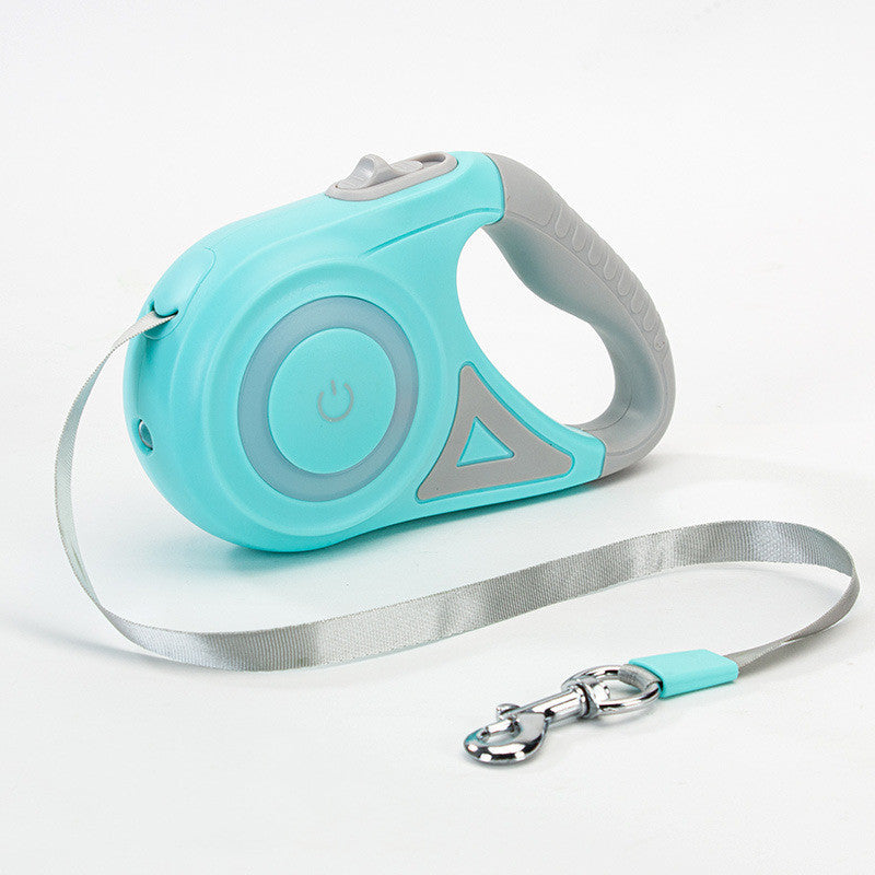 Automatic Retractable Leash Dog Collar Spotligh