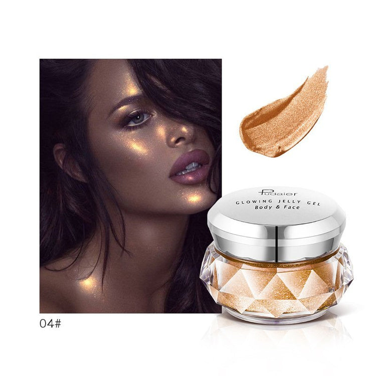 Face Highlighter Jelly Gel Mermaid Eyeshadow Glow Body Glitter - Swefashionstore