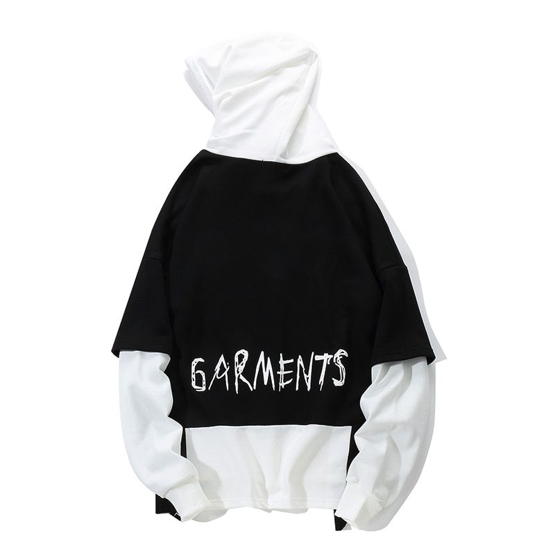 Autumn Men Graffiti Oversize Hoodies Hip-hop Round Neck Cotton Hoodie - Swefashionstore