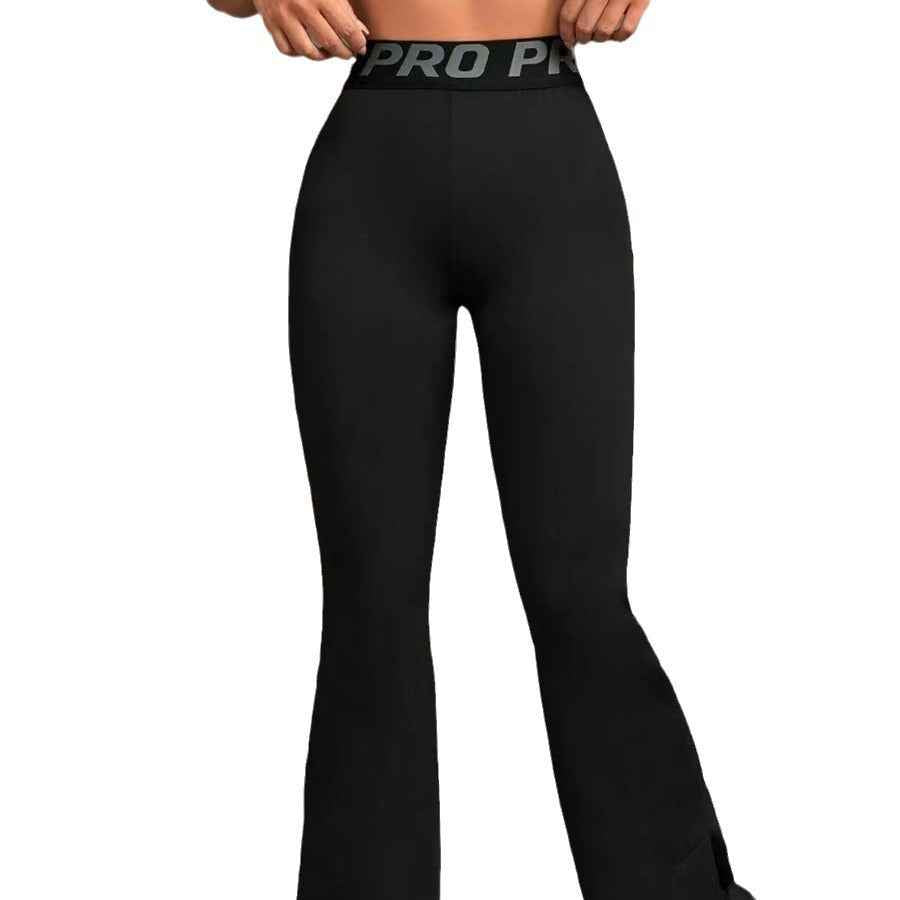 High Waist Flared Hip Raise Slimming Belly Contracting Wide Leg Pants