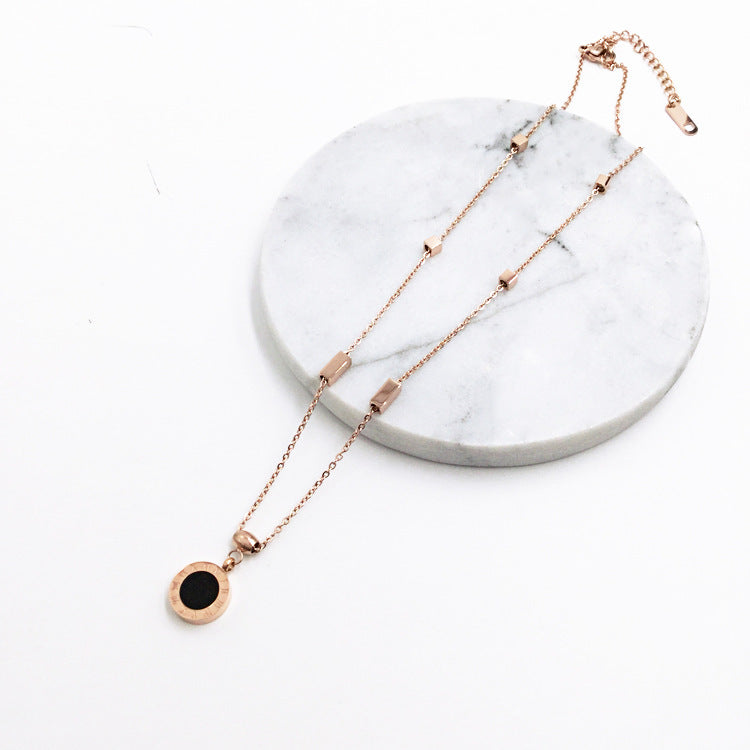 MODE Titan STAHL vergoldet 18K ROSÉGOLD