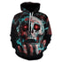 All kinds of fancy scary skull print hoodies - Swefashionstore
