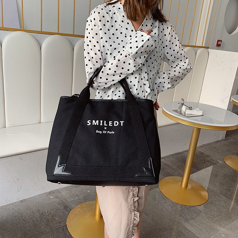 Fashion Simple Large Capacity Canvas Handbag - Swefashionstore