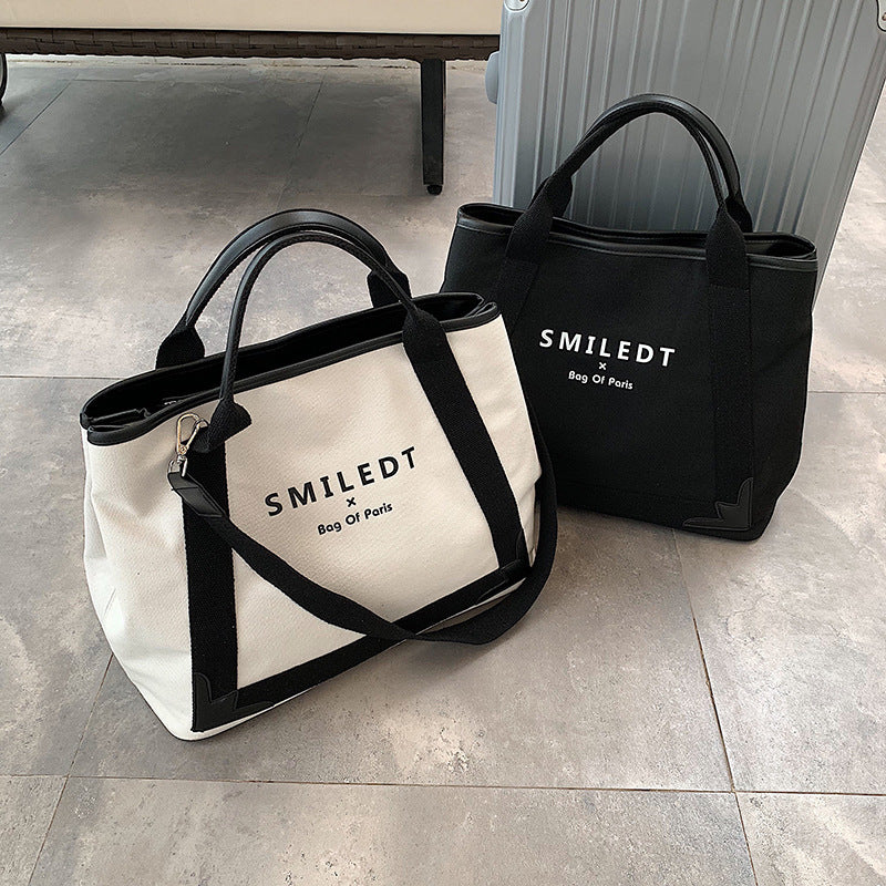Fashion Simple Large Capacity Canvas Handbag - Swefashionstore
