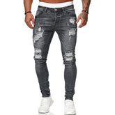 Hole-Worn Slim White Cowboy Doing Old Pantsmen With Small Feet - Swefashionstore